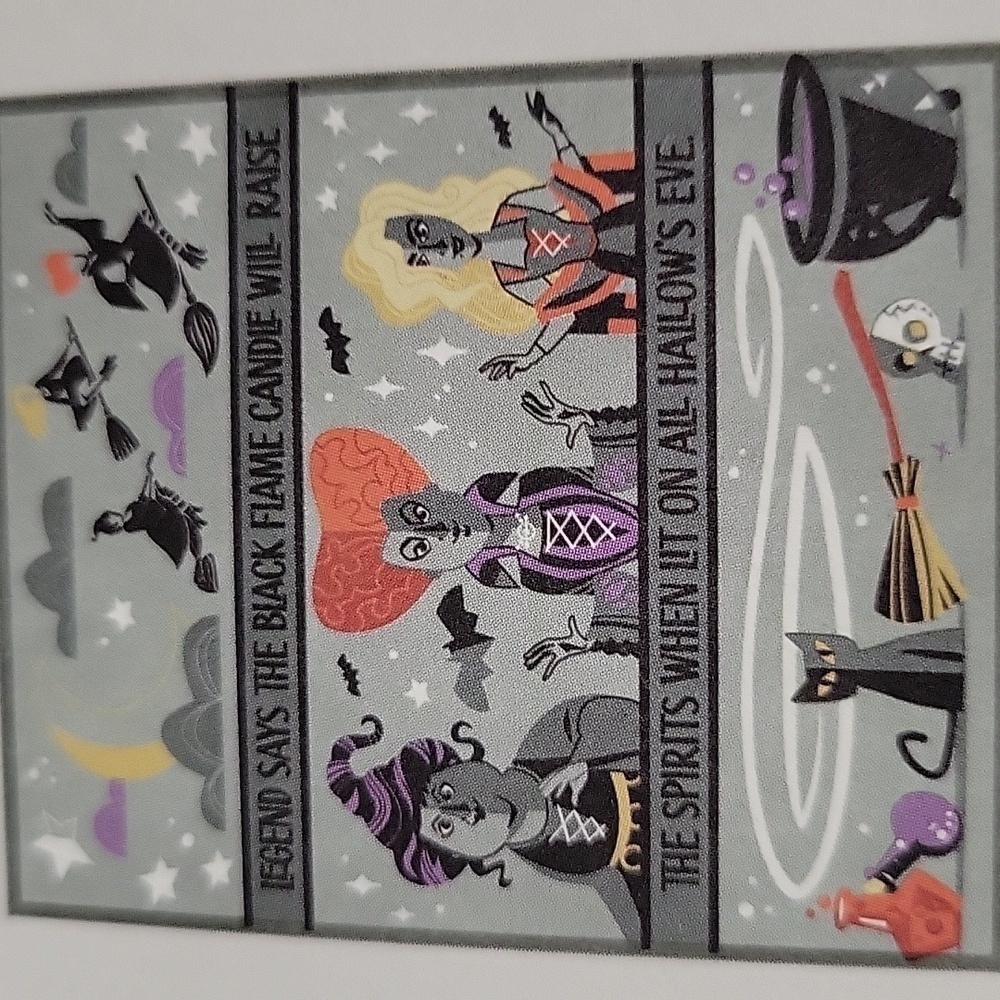 NWT Disney Hocus Pocus Black Flame Candle Blanket, 50x60